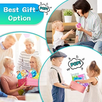 ONKULL Pop Fidget Keychain 30 Pack Colorful Fun Toys