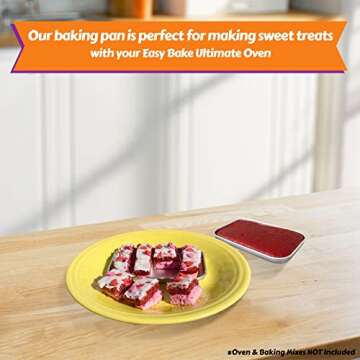 Kids' Oven Pan Set Compatible with Easy Bake Ultimate Oven | Accessories for Cooking Easy Bake Oven Mixes | Includes Cupcake Pan, Rectangular Bake Pan & (75) Cupcake Liners