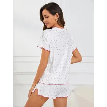 Cute Women’s Pajama Set - Comfortable Floral Sleepwear