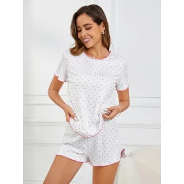 Cute Women’s Pajama Set - Comfortable Floral Sleepwear