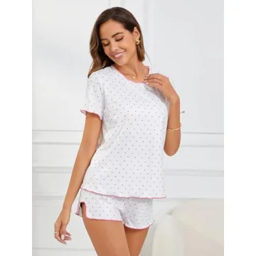 Cute Women’s Pajama Set - Comfortable Floral Sleepwear