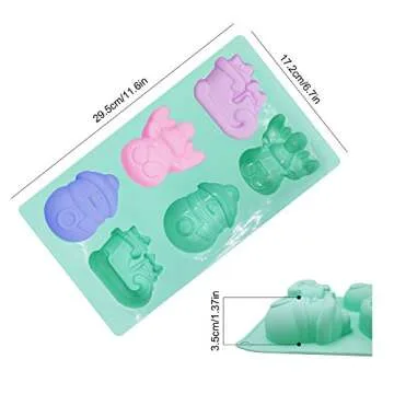 SENHAI 3 Pack Christmas Silicone Molds for Baking