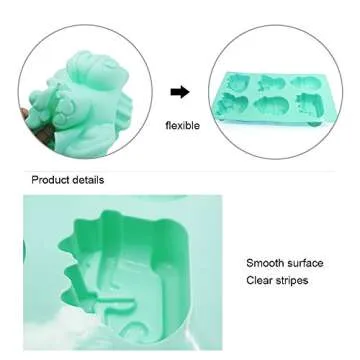 SENHAI 3 Pack Christmas Silicone Molds for Baking