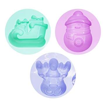 SENHAI 3 Pack Christmas Silicone Molds for Baking