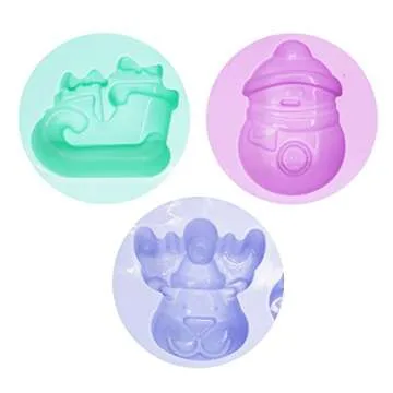 SENHAI 3 Pack Christmas Silicone Molds for Baking