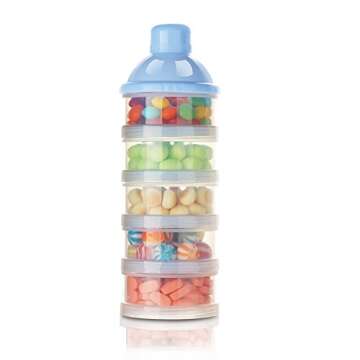 Accmor 5-Compartment Travel Formula Dispenser for Kids