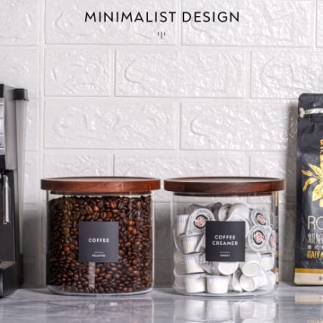 Stylish LARAMAID Glass Jar Canisters for Elegant Storage