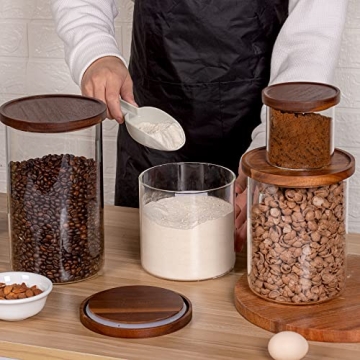 Stylish LARAMAID Glass Jar Canisters for Elegant Storage