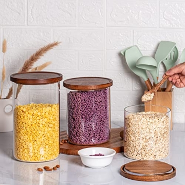 Stylish LARAMAID Glass Jar Canisters for Elegant Storage