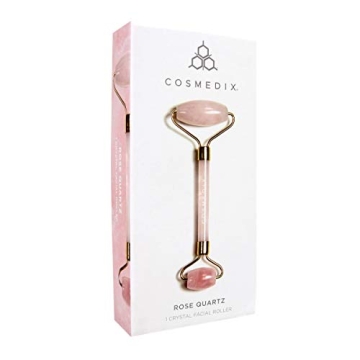 COSMEDIX Rose Quartz Roller for Puffed Eyes and Radiance