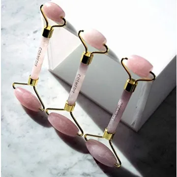 COSMEDIX Rose Quartz Roller for Puffed Eyes and Radiance
