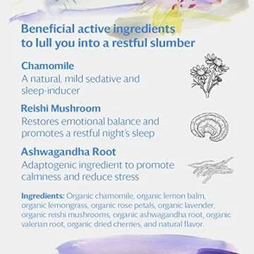 Grace Farms REST Wellness Organic Tea Blend (16 Pyramid Sachets) | Sleep and Stress Support For Even...