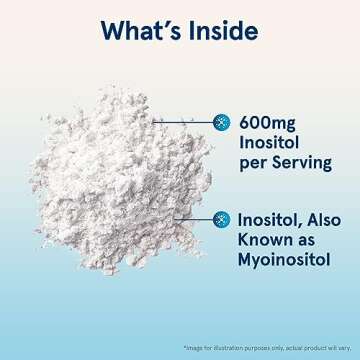 Jarrow Formulas Inositol 600 mg, Dietary Supplement for Cellular Health Support, 8 oz Powder, Approximately 378 Day Supply