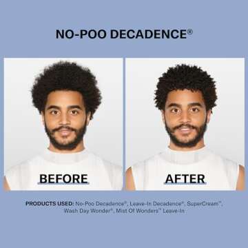 DevaCurl No-Poo Decadence Zero Lather Cleanser for Ultra-Rich Moisture, Green Oasis, 12 fl. oz.