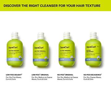 DevaCurl No-Poo Decadence Zero Lather Cleanser for Ultra-Rich Moisture, Green Oasis, 12 fl. oz.