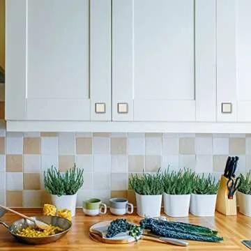 Asidrama 20 Pack Brushed Satin Nickel Cabinet Knobs