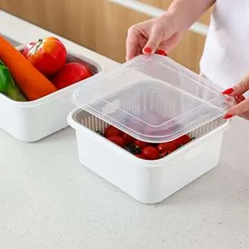 Fridge Fresh Storage Containers for Vegetables & Fruits