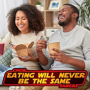 LED Lightsaber Chopsticks - 4 Colorful Pairs