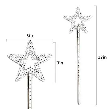 KOMIDK 13 Inches Fairy Wand Star Wand Princess Angel Wand for Birthday Party Wedding Christmas Cospl...