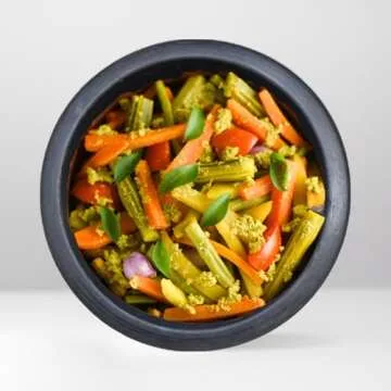 Craftsman India Unglazed Terracotta Clay Cooking Pot 1L