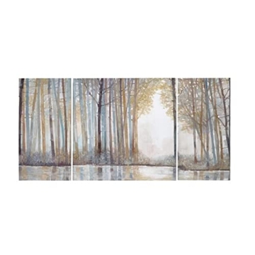 MADISON PARK Watercolor Triptych Wall Art - Nature Scene Decor