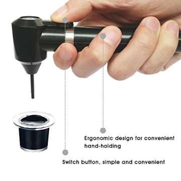 Tattoo ink mixer machine set - UNIQUE2U electric tattoo pigment mixer machine + 100 tattoo ink mixing sticks (Black)