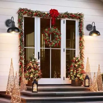 MATAMEYE Elegant Waterproof Gooseneck Barn Light Sconces