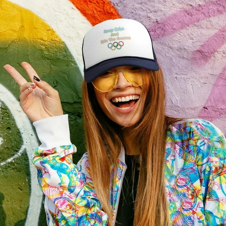 Keep Calm Win The Games Trucker Hat for All