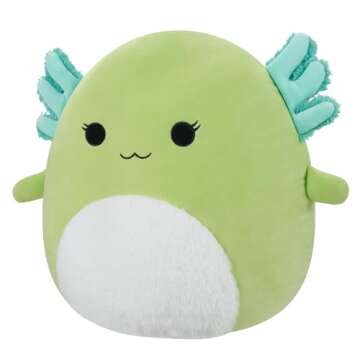 Squishmallows Original 16-Inch Mipsy Green Axolotl with Fuzzy White Belly - Large Ultrasoft Official Jazwares Plush