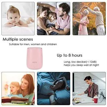 LEASTYLE 120ml Essential Oil Diffuser for Home and Travel