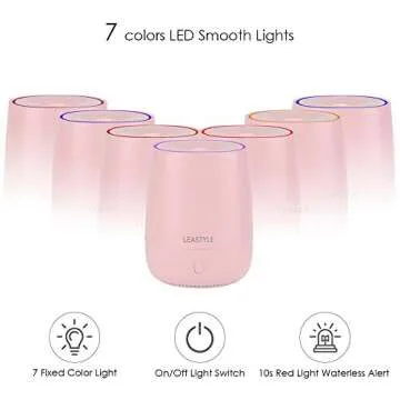 LEASTYLE 120ml Essential Oil Diffuser for Home and Travel