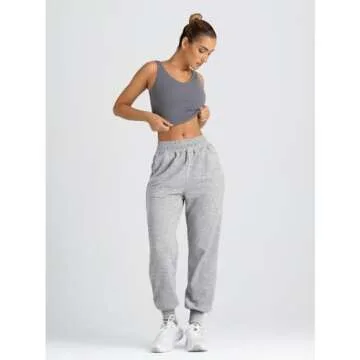 Yovela Baggy High Waisted Sweatpants with Pockets - Comfort & Style