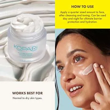 Kopari Moisture Whipped Ceramide Cream | Hydrate and Restore | Vegan Ceramides and Moisture-Retaining Hyaluronic Acid | 2.1 oz