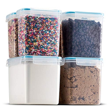 Komax Biokips Dry Food Storage Containers – Food Containers to Store Baking Supplies, Flour, Sugar...