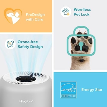 LEVOIT Air Purifiers for Pets in Home Large Rooms