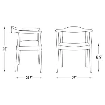 Mid Century Modern Kennedy Arm Chair in Italian Leather