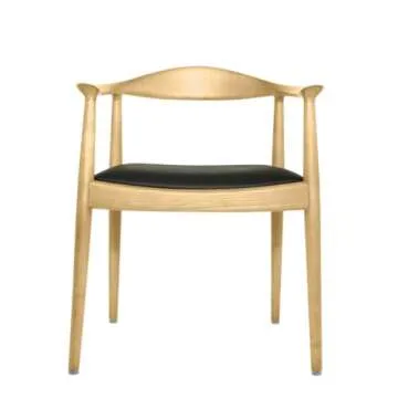 Mid Century Modern Kennedy Arm Chair in Italian Leather