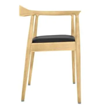 Mid Century Modern Kennedy Arm Chair in Italian Leather