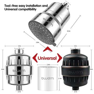 BWDM 15 Stage Shower Filter Cartridge - Purify Water & Nourish Skin