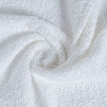 Softolle 100% Cotton Ring Spun Wash Cloths Pack of 24 (12x12 Inches)– Bulk Pack of Washcloths – Wash Cloth for Face, Highly Absorbent, Soft and Face Towels (White)