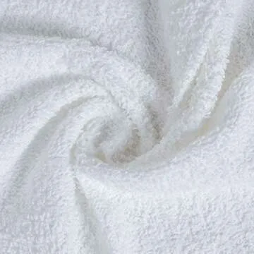 Softolle 100% Cotton Ring Spun Wash Cloths Pack of 24 (12x12 Inches)– Bulk Pack of Washcloths – Wash Cloth for Face, Highly Absorbent, Soft and Face Towels (White)