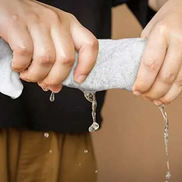 Softolle 100% Cotton Ring Spun Wash Cloths Pack of 24 (12x12 Inches)– Bulk Pack of Washcloths – Wash Cloth for Face, Highly Absorbent, Soft and Face Towels (White)