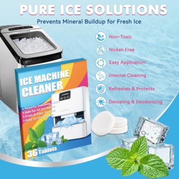 Ice Machine Cleaner - 36 Pack, Fresh-Tasting Ice Maker Cleaner Compatible with All Brands