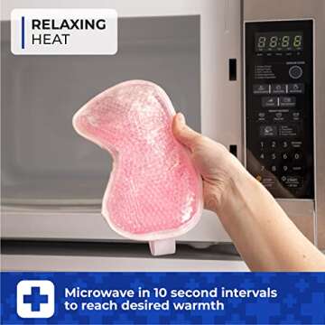 Thrive Hot & Cold Gel Eye Mask - FSA HSA Approved Reusable Gel Bead Ice Face Mask - Warm & Cold Compress for Migraines, Pain Relief, and Puffy Eyes