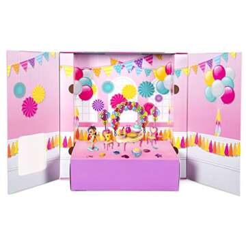 Party Popteenies - Rainbow Unicorn Party Surprise Box Playset with Confetti, Exclusive Collectible Mini Doll and Accessories, for Ages 4 and Up (Packaging may vary)