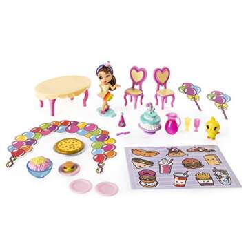 Party Popteenies - Rainbow Unicorn Party Surprise Box Playset with Confetti, Exclusive Collectible Mini Doll and Accessories, for Ages 4 and Up (Packaging may vary)