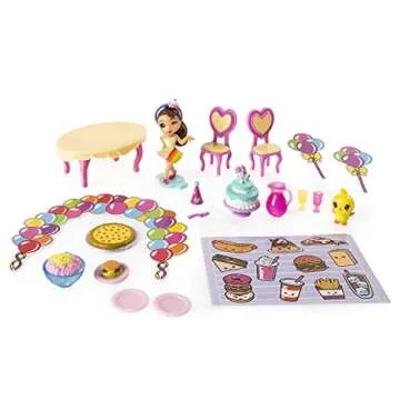 Party Popteenies - Rainbow Unicorn Party Surprise Box Playset with Confetti, Exclusive Collectible Mini Doll and Accessories, for Ages 4 and Up (Packaging may vary)