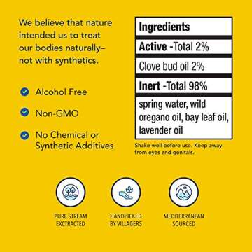 North American Herb & Spice OregaSpray - 2 fl oz - All-Natural Surface Cleaner, Air Deodorizer & Vegetable Wash - Includes Clove, Cumin, Lavender, Oregano Oil - Non-GMO