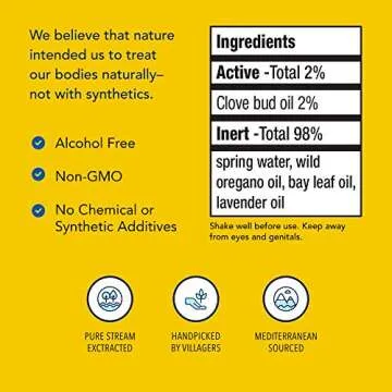 North American Herb & Spice OregaSpray - 2 fl oz - All-Natural Surface Cleaner, Air Deodorizer & Vegetable Wash - Includes Clove, Cumin, Lavender, Oregano Oil - Non-GMO