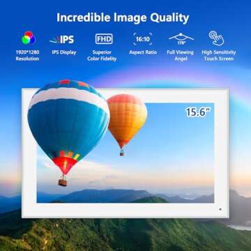 15.6 inch Smart WiFi Digital Calendar & Chore Chart for Family Planning and Smart Home Control